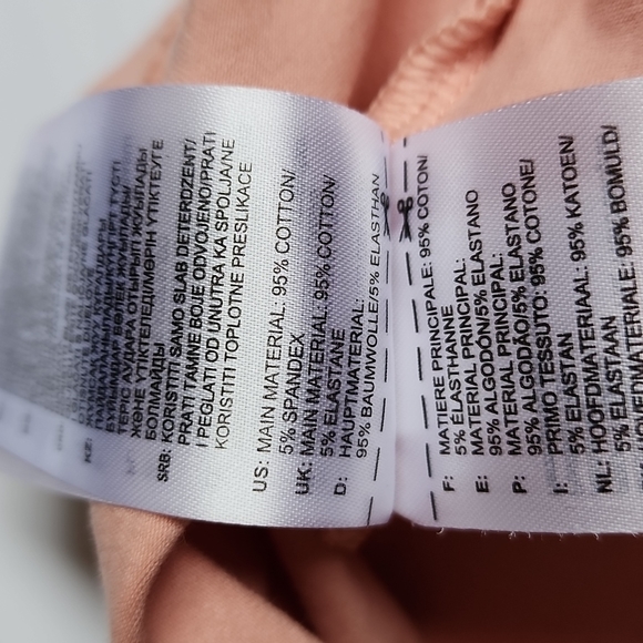 Adidas Peach and White Logo Shirt - Picture 6 of 6